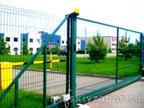 Откатные ворота из поликарбоната
