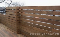 Красивый деревянный забор